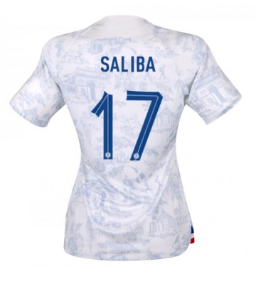 Francja William Saliba #17 Koszulka Wyjazdowych Kobiety MŚ 2022 Krótki Rękaw